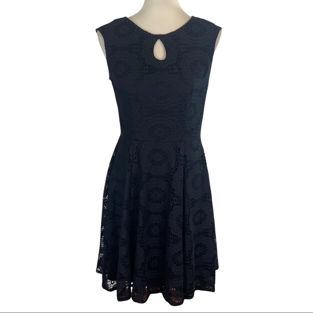 London Times Crochet Overlay dress size 10